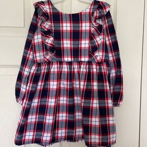 Girls Matching Family Plaid Dress - Ginger Bread